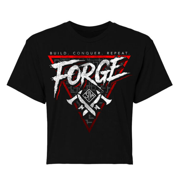 FORGE - BUILD. CONQUER. REPEAT. - WOMEN'S CROPPED T-SHIRT -  $6PUY8J$ Thumbnail